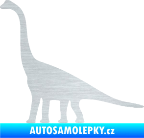 Samolepka Brachiosaurus 001 levá škrábaný hliník