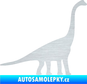 Samolepka Brachiosaurus 001 pravá škrábaný hliník