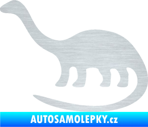 Samolepka Brontosaurus 001 levá škrábaný hliník
