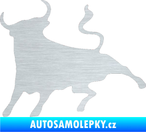 Samolepka Býk 002 levá škrábaný hliník