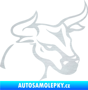 Samolepka Býk 005 pravá škrábaný hliník