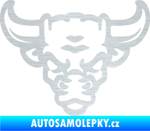 Samolepka Býk 012 škrábaný hliník