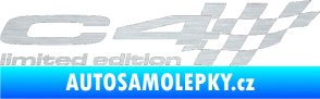 Samolepka C4 limited edition pravá škrábaný hliník