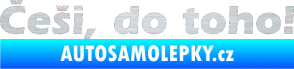 Samolepka Češi do toho! škrábaný hliník