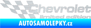 Samolepka Chevrolet limited edition levá škrábaný hliník