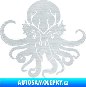 Samolepka Chobotnice 002 levá škrábaný hliník