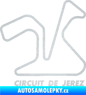 Samolepka Okruh Circuito de Jerez škrábaný hliník