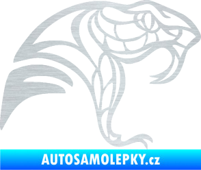 Samolepka Cobra 003 pravá škrábaný hliník