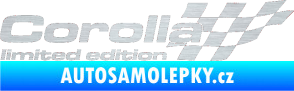 Samolepka Corolla limited edition pravá škrábaný hliník