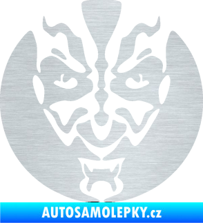 Samolepka Ďábel 001 škrábaný hliník