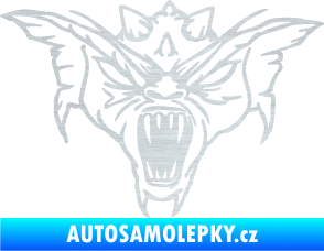 Samolepka Ďábel 003 pravá škrábaný hliník