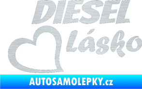 Samolepka Diesel Lásko škrábaný hliník