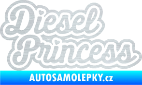 Samolepka Diesel princess nápis škrábaný hliník