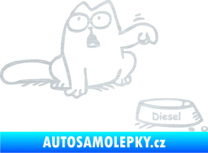 Samolepka Dolej diesel - pravá škrábaný hliník