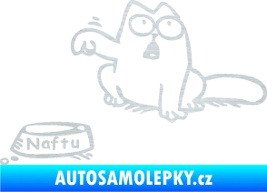 Samolepka Dolej naftu - levá škrábaný hliník