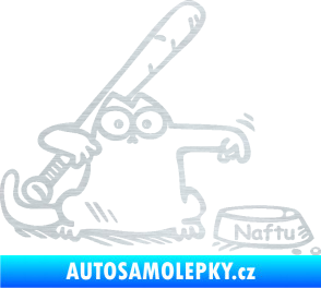 Samolepka Dolej naftu 002 pravá škrábaný hliník