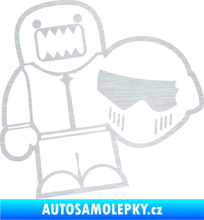 Samolepka Domo 015 levá  Stig škrábaný hliník