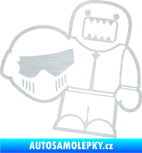 Samolepka Domo 015 pravá  Stig škrábaný hliník