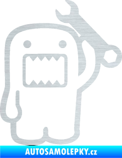 Samolepka Domo 022 pravá mechanik škrábaný hliník