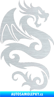 Samolepka Dragon 005 pravá škrábaný hliník