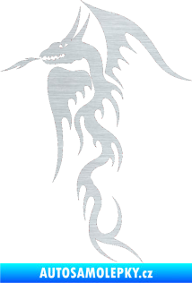 Samolepka Dragon 013 levá škrábaný hliník