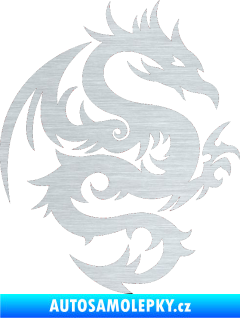Samolepka Dragon 015 pravá škrábaný hliník