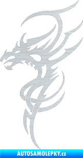 Samolepka Dragon 017 levá škrábaný hliník