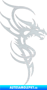 Samolepka Dragon 017 pravá škrábaný hliník