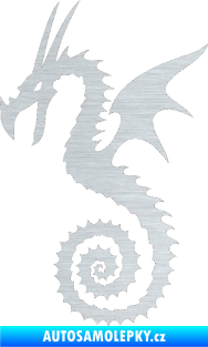 Samolepka Dragon 020 levá škrábaný hliník