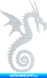 Samolepka Dragon 020 pravá škrábaný hliník