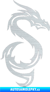 Samolepka Dragon 033 pravá škrábaný hliník