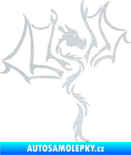 Samolepka Dragon 034 pravá škrábaný hliník