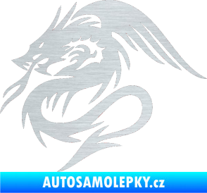 Samolepka Dragon 039 levá škrábaný hliník