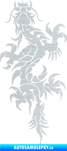 Samolepka Dragon 050 levá škrábaný hliník
