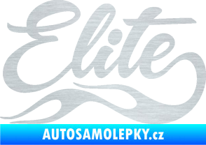 Samolepka Elite nápis škrábaný hliník