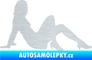 Samolepka Erotická žena 028 pravá škrábaný hliník
