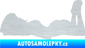Samolepka Erotická žena 034 levá škrábaný hliník