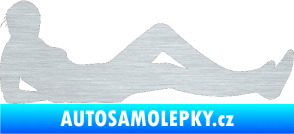 Samolepka Erotická žena 045 pravá škrábaný hliník