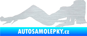 Samolepka Erotická žena 046 levá škrábaný hliník
