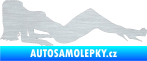 Samolepka Erotická žena 046 pravá škrábaný hliník