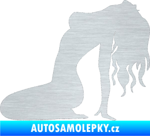Samolepka Erotická žena 052 levá škrábaný hliník