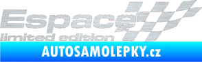 Samolepka Espace limited edition pravá škrábaný hliník