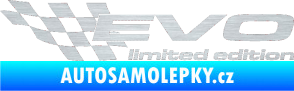 Samolepka Evo limited edition levá škrábaný hliník