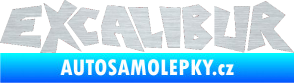 Samolepka Excalibur škrábaný hliník
