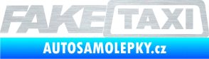 Samolepka Fake taxi nápis škrábaný hliník