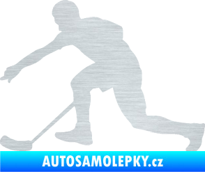 Samolepka Florbal 005 levá škrábaný hliník