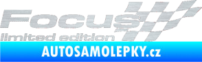 Samolepka Focus limited edition pravá škrábaný hliník