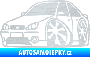Samolepka Ford Mondeo karikatura levá škrábaný hliník