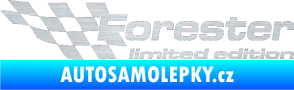 Samolepka Forester limited edition levá škrábaný hliník