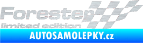 Samolepka Forester limited edition pravá škrábaný hliník